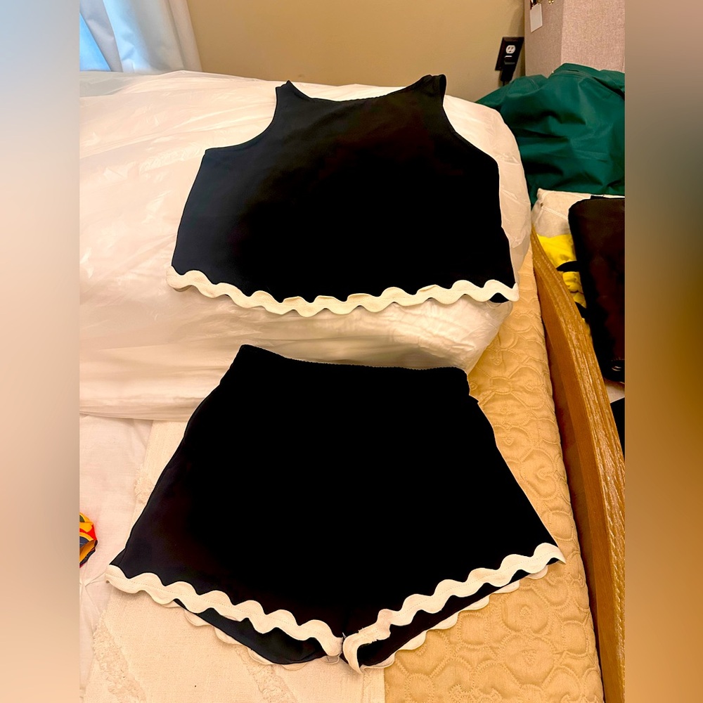 Black and white short set. Brand new no tags size small